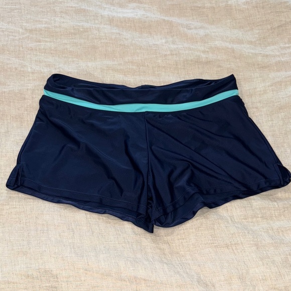 ZeroXposur Other - Navy Blue Swim Shorts with Teal Accent -L